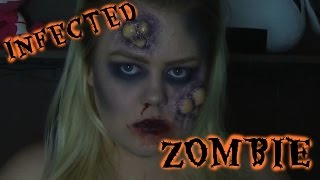 Easy Zombie Infection | Halloween Makeup Tutorial screenshot 5