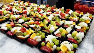 깔끔하고 신선한 과일 자르기,컵과일 / Fresh Fruit Cup Making Skills / Korean street food