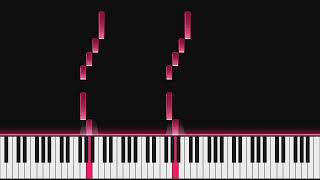 Béla Bartók - 153 Progressive Piano Pieces, Change of Position, N°13 | Piano Visualization
