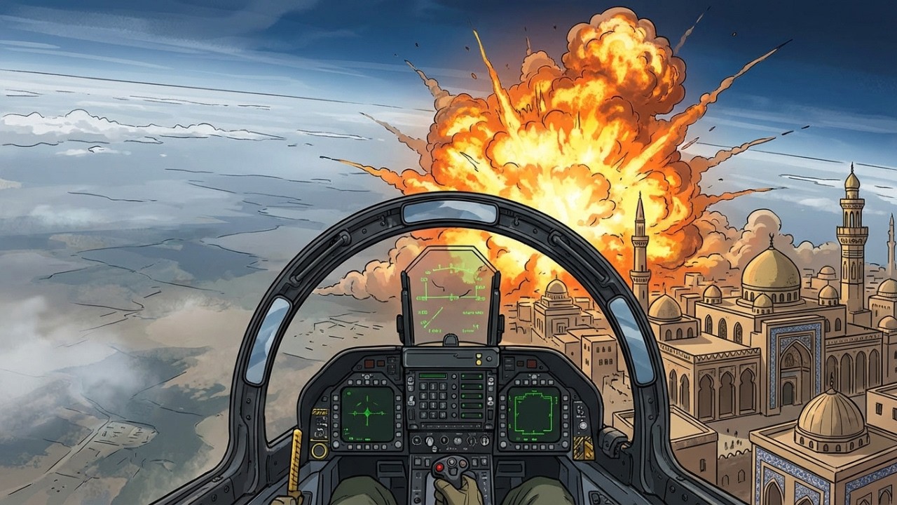 POV: Eres un Piloto de Caza F-35 Realizando un Ataque Aéreo en Irán