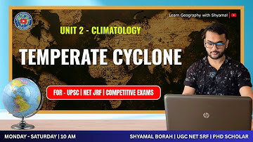 Temperate Cyclone | UGC NET JRF | (Unit 2 - Climatology) | Geography | 2025