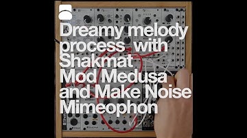 Shakmat Mod Medusa controlling Make Noise Mimeophon for complex delays on melodic line
