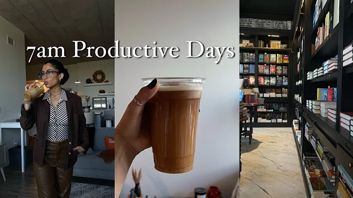 7am Productive Days in my life | coffee shop, work...