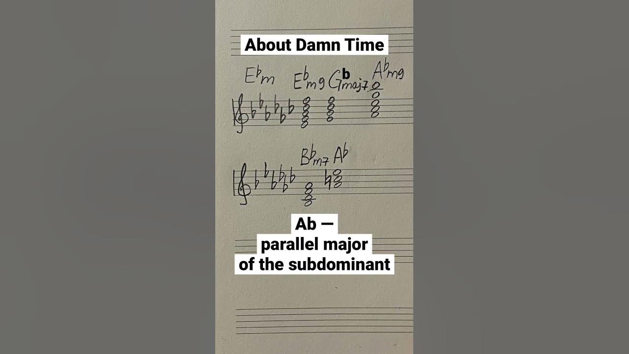 About Damn Time | The chords and harmonic functions #chords #lizzo