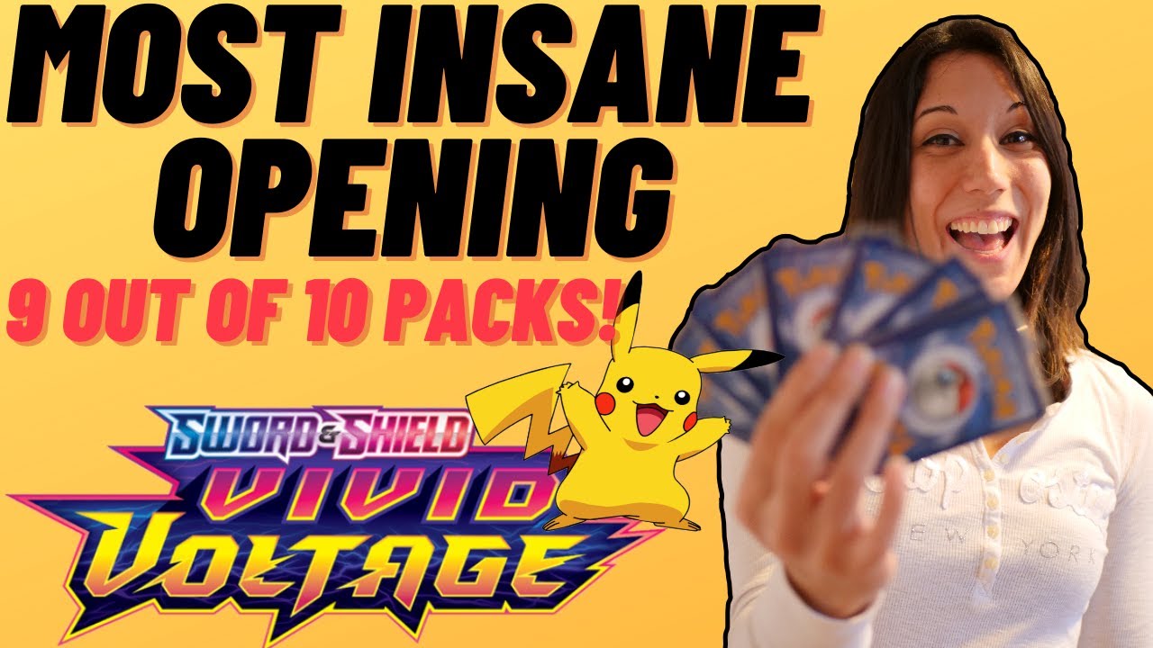 Opening Vivid Voltage Blister Packs Insane Non Stop Pulls! 9 out of 10