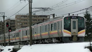 E129系B2+A4編成　信越本線下り普通441M　長岡→新潟
