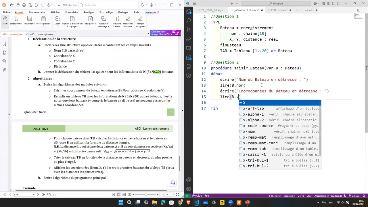 Les enregistrements 02