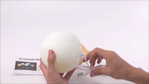 Original Moon Lamp With Rechargeable Battery – Multi Light Color Changing With One Touch