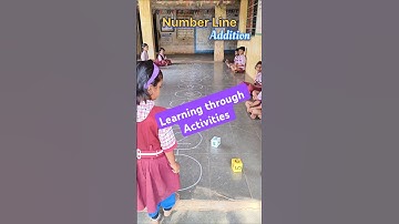Addition | Number Line | Adding numbers | Teacher Innovation Ideas | #addition #shorts #ytshorts