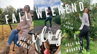 FALL WEEKEND VLOG// Workouts, Apple Picking, Failed Date Attempt// Marissa Portelli