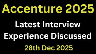 Accenture Interview Questions And Answers 2025 Batch | Accenture Technical interview Questions