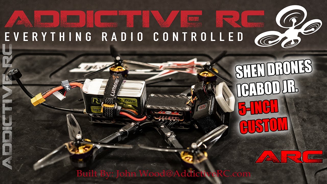 Icabod Jr Cine drone maiden flight built  by John Wood