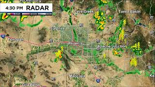 FIRST ALERT WEATHER: Monsoon storms are converging on the Valley! Track them here.