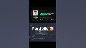 is this a portfolio? 🤯 #reels #coding #programming