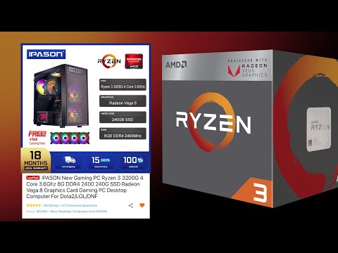 Unboxing: IPASON New Gaming PC Ryzen 3 3200G 8G DDR4 240G SSD Radeon Vega 8 From LAZADA