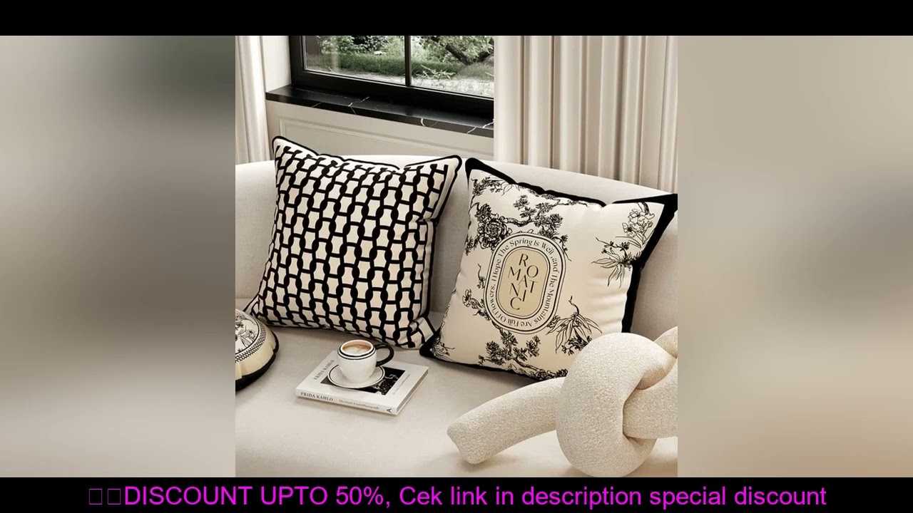 Retro Black Flora Pillow Cover Ivory Sofa Cushion Case Chinese Luxury Velvet Home Cojines Elegant Ch
