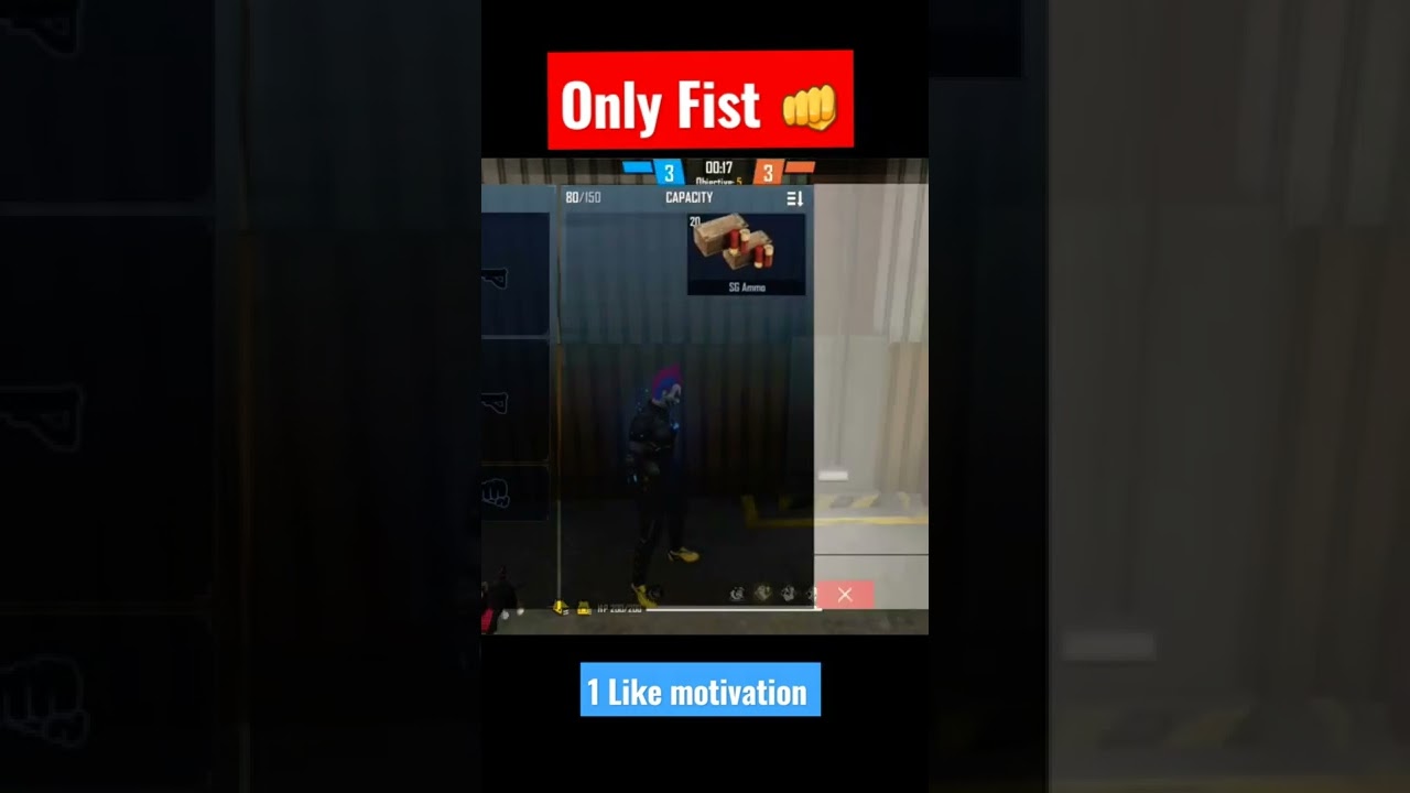 Free Fire - Fist 👊 Challenge In Lone Wolf Mod 