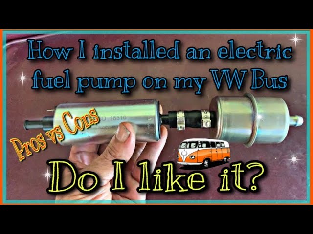 VW ELECTRIC FUEL PUMP INSTALLED 