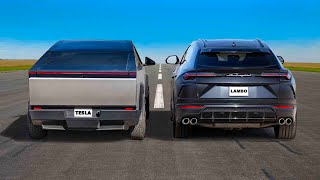Tesla Cybertruck vs Lamborghini Urus: ARRANCONES