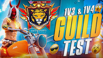 FREE FIRE LIVE CUSTOM ROOM || 1v2 1V3 & 1V4 GUILD TEST V-BADGE SOON #live #freefirelive #guildtest