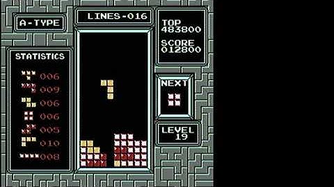 [NES Tetris PAL] 26.800 | 28 Lines | Level 19 Start