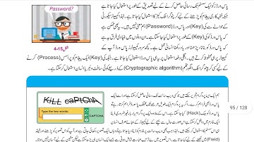 Encryption With Keys and Passwords in Urdu Class 9 Computer Science Chapter 4