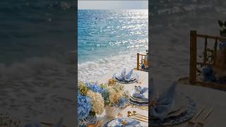Coastal Blue Spring Tablescape Ideas 🌊💙 Elegant Beach Table Decor #tablescape #beachdecor