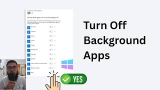 How To Turn Off Background Apps In Windows (1 Click All OFF)