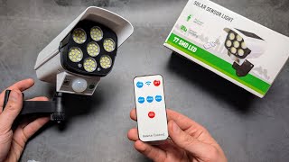 How To Use Remote Control With Solar Sensor Light - Dummy Security Camera Motion Activated