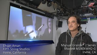 Elite ProAV® Manual Grande® 2 Large Manual Pull-down Projector Screen Testimonial in Irvine, CA