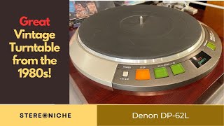 Denon DP 62L a beautiful direct drive table