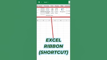 Microsoft Excel Ribbon Shortcut Key #excelshortcuts