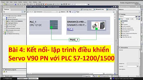 Servo V90 PN and PLC S7-1200/1500, Wiring- config and control