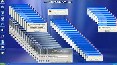 (OLD) Windows Server 2003 Crazy Error