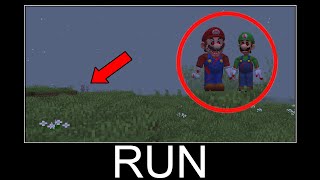 EVIL Mario and Luigi in Minecraft wait what meme part 155