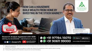 How can a housewife build wealth from home by investing in the stock market?