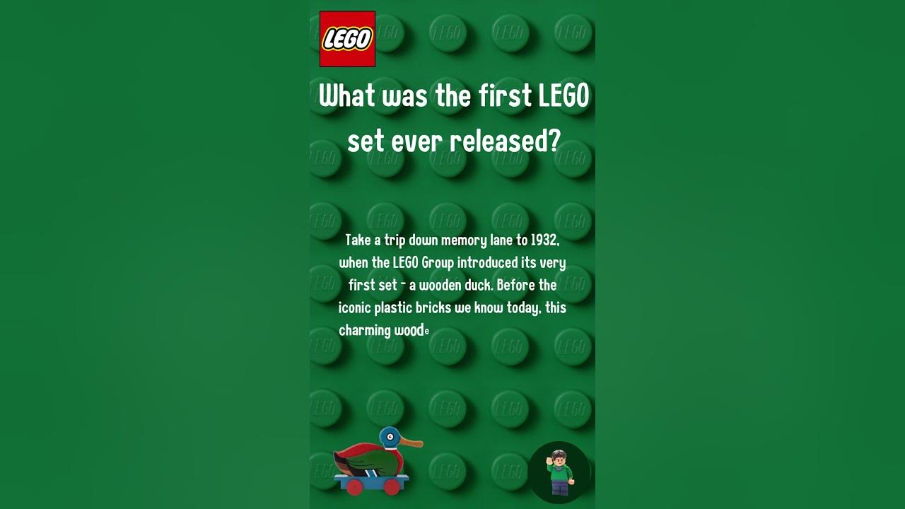 What was the first LEGO set ever released? YouTube