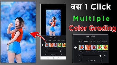 1 Click & Video Color Change || Colour Grading Video Editing in VN app || VN Video Editing Tutorial