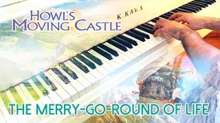 🎵 Howl's Moving Castle (Merry-Go-Round of Life) ~ Piano cover by Moisés Nieto chords