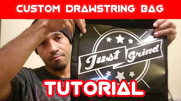 Custom drawstring bag (tutorial)