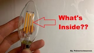 World&#39;s smallest LEDs?? See whats inside a filament bulb