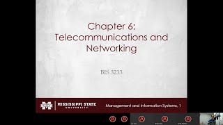 BIS 3233 - Chapter 6: Telecommunications and Networking and Chapter 8: Wireless Communications