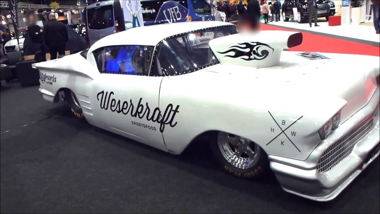1958 Chevrolet Impala Drag Racer 11.6 V8 2000 Hp Nitrous Oxide 0-295 Km ...