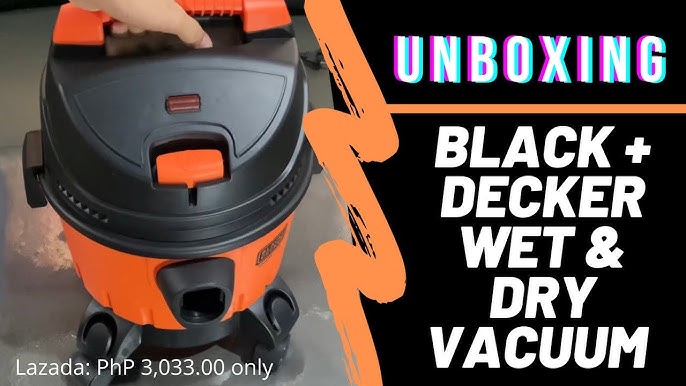 Black and Decker Wet and Dry Vacuum Cleaner - Unboxing and Demo