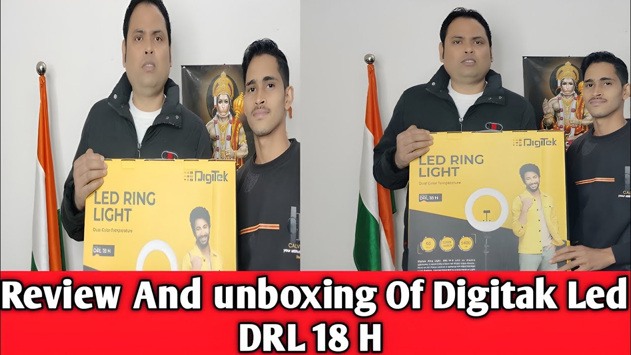 Unboxing Of Digitak Led Ring Light Dual colour Temperature Model Number DRL 18 H 60 Watt  