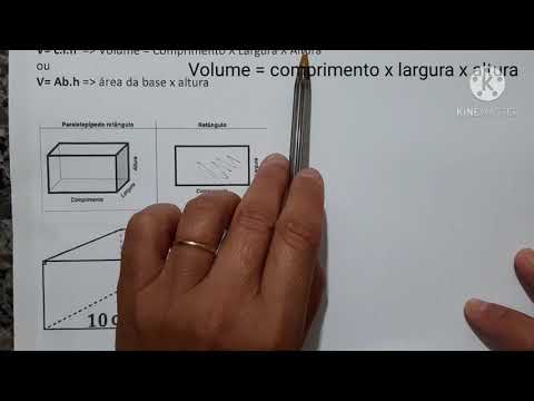 Vídeo: Como Encontrar O Volume De Um Prisma Retangular