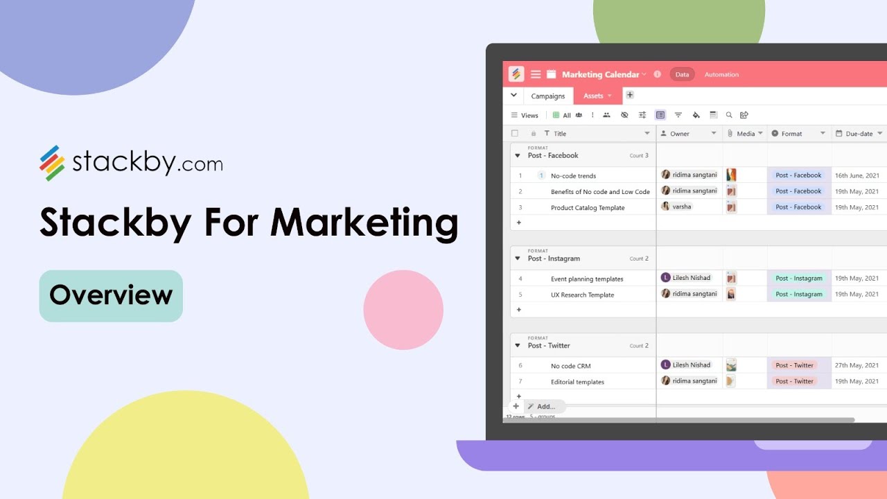Stackby for Marketing | Overview - YouTube