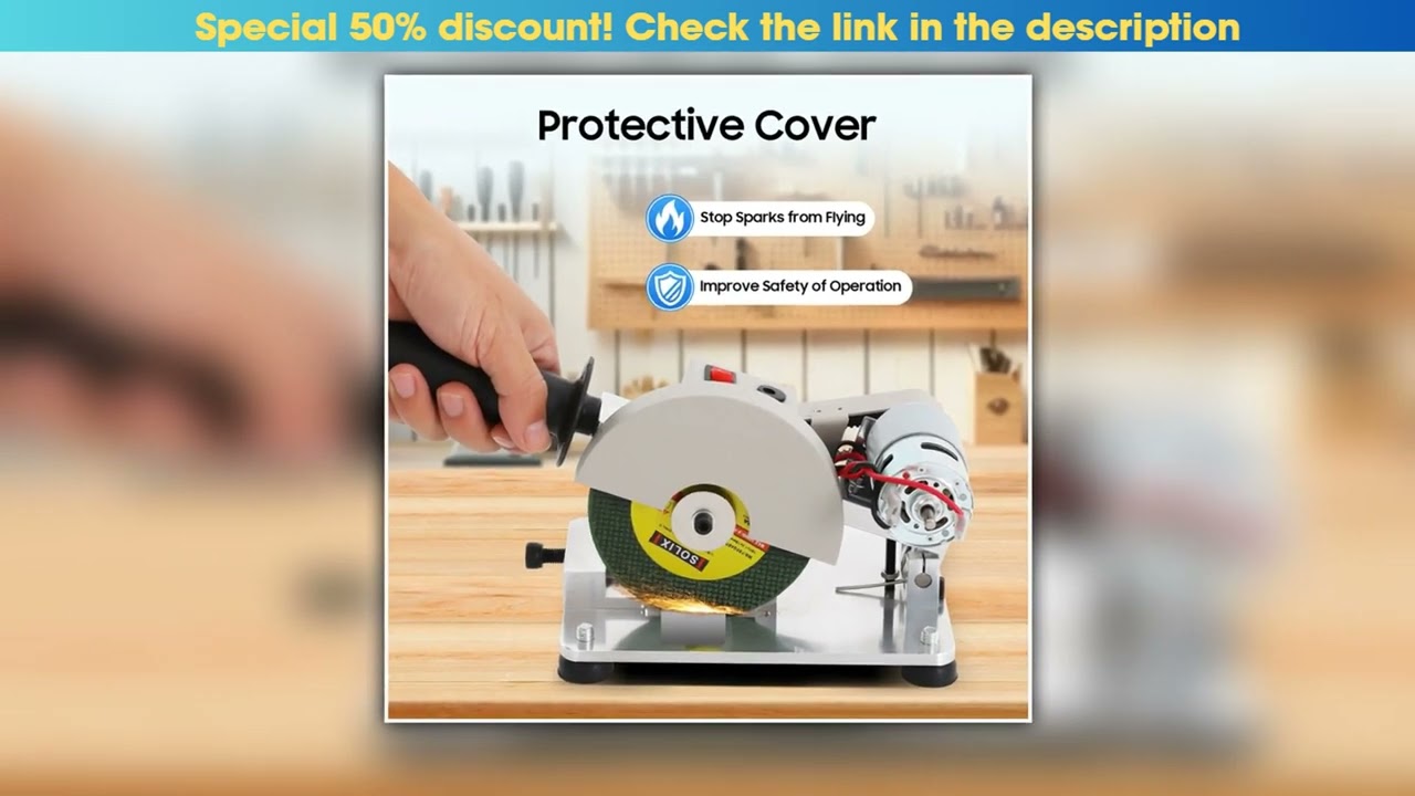 Mini Table Saw 96W 4In Portable Tabletop Manual Chop Saw Pure Copper Motor for Cutting Small