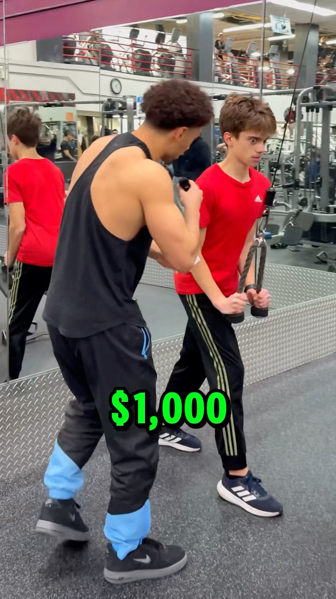 Can he do more pushups for $1,000??⁉️