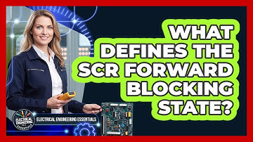 What defines the SCR forward blocking state?